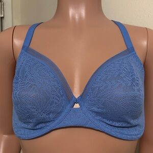 Soma Blue Lace Underwire Bra